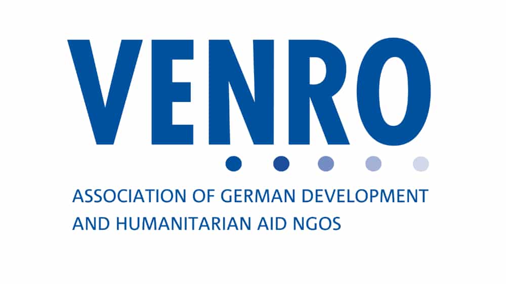 Logo VENRO (Association of Organizations in Development and Humanitarian Aid)