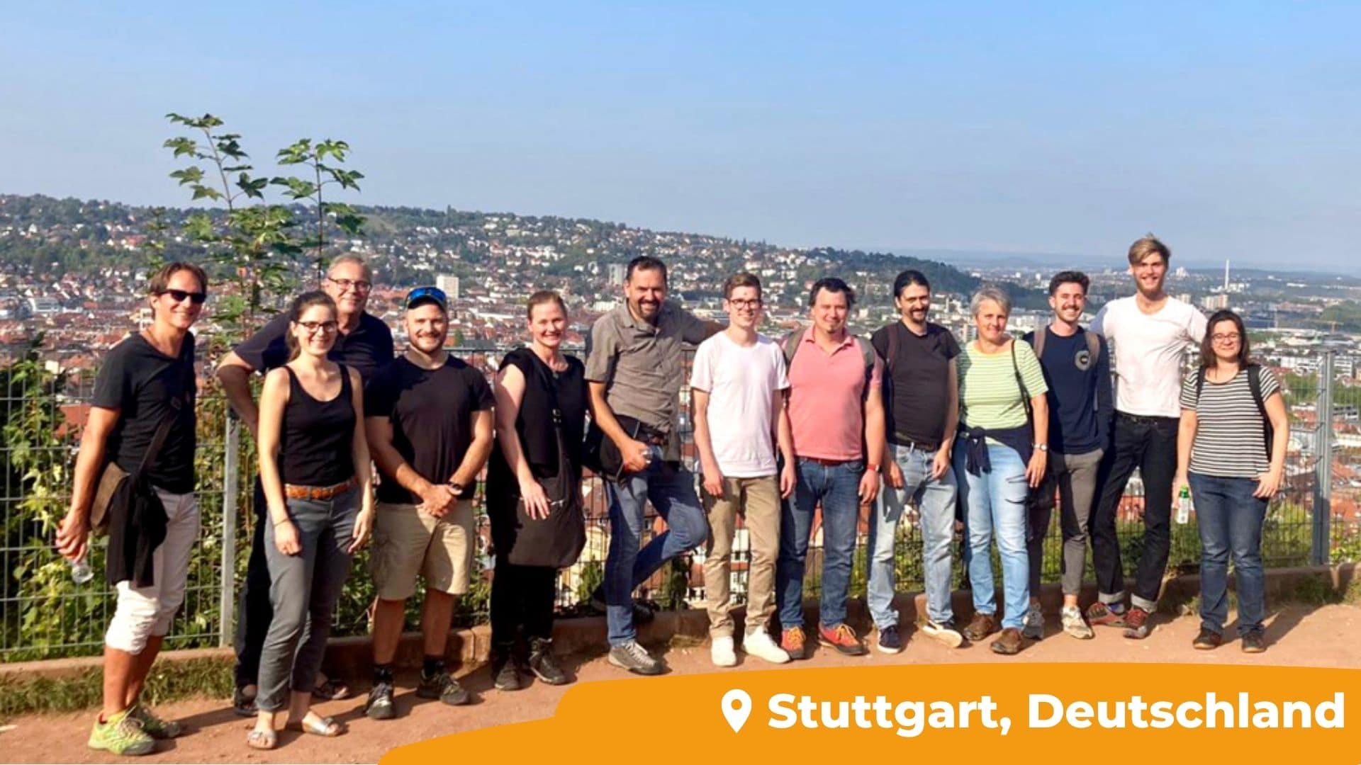 Gruppenfoto vom Team in Stuttgart