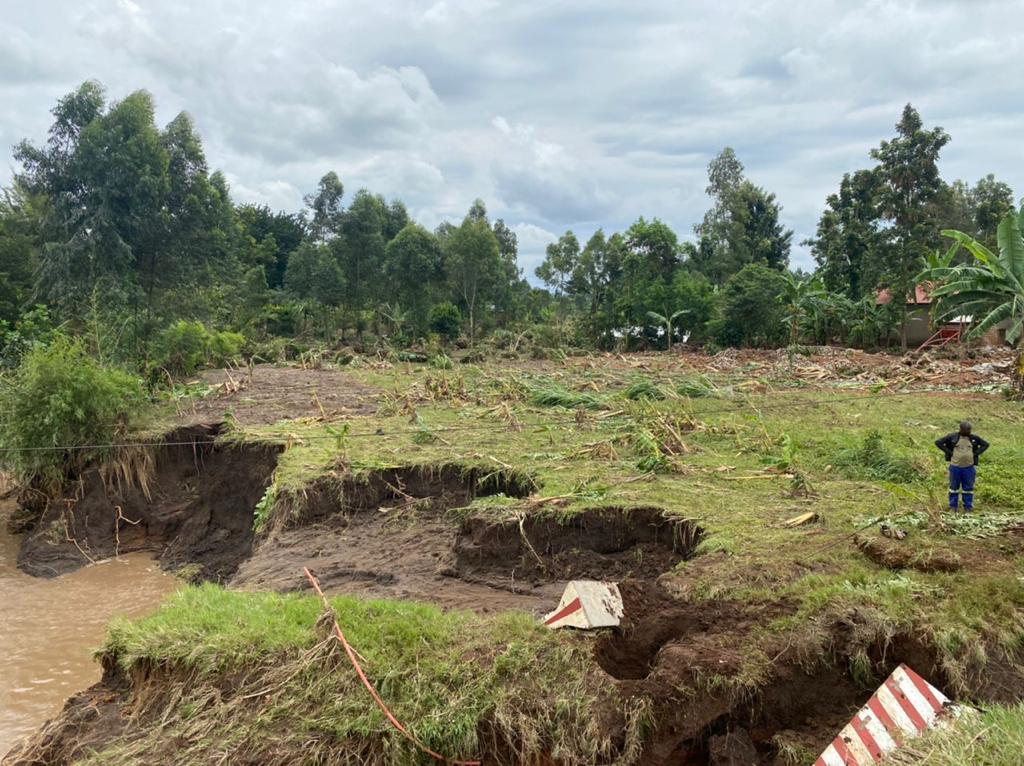 Zerstörung nach Überschwemmungen in Uganda